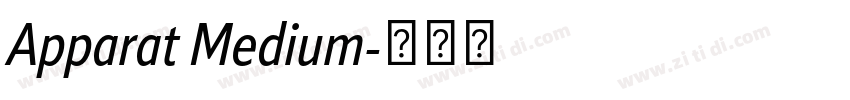 Apparat Medium字体转换 Apparat Medium字体转换